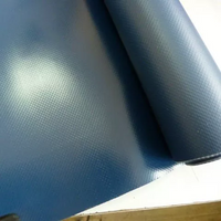 schwarz-grau-weiße PVC-Plane in Rollen / mattglänzendes Flex-PVC-Abdeckmaterial in Rollen 